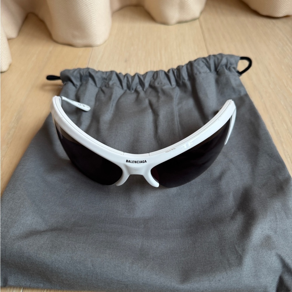 Balenciaga Wire White Sunglasses